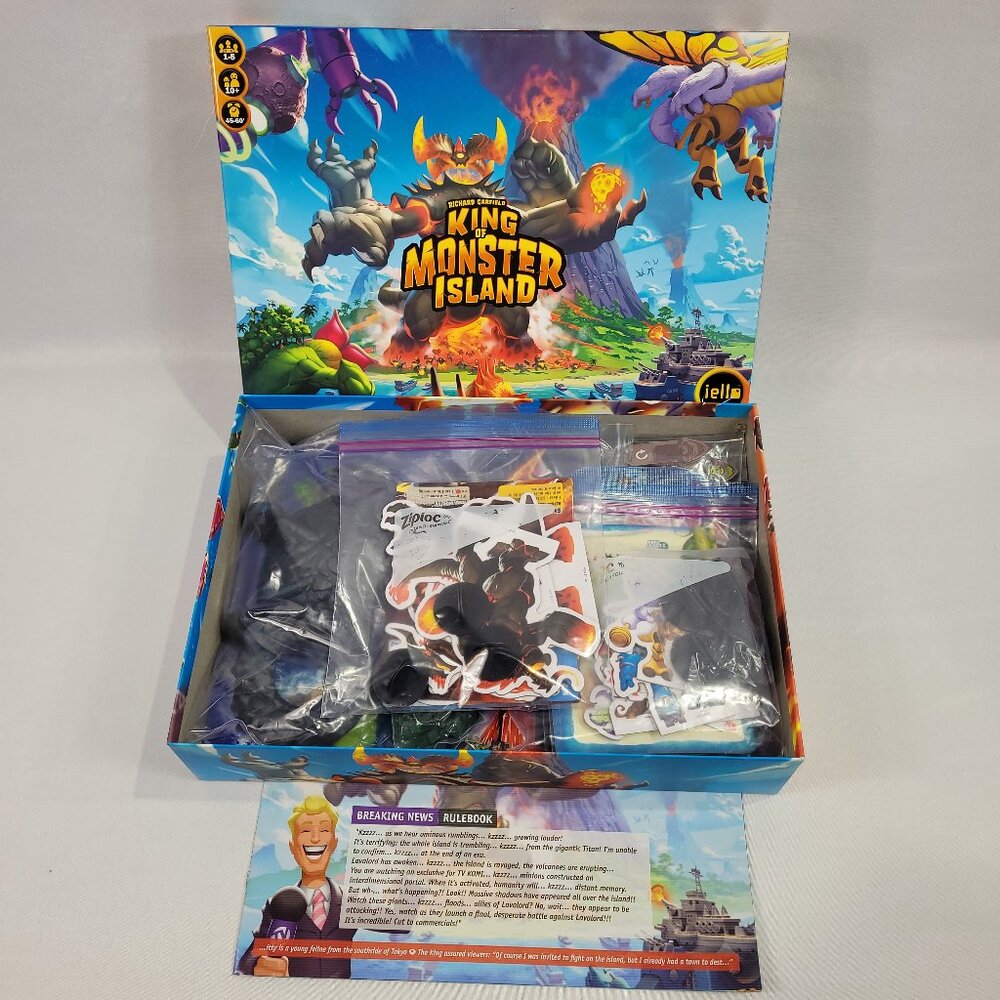 King of Monster Island 2022 Board Game 100% Complete Richard Garfield by Iello